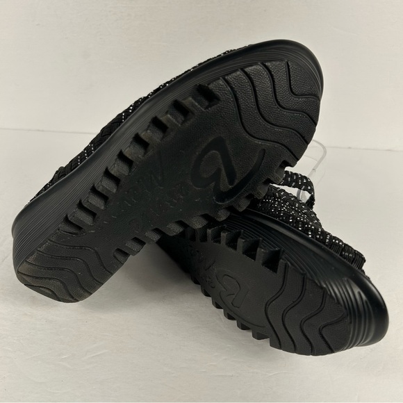 bernie mev comfy Stylish Black Wedge Sandals 39 - Picture 7 of 8